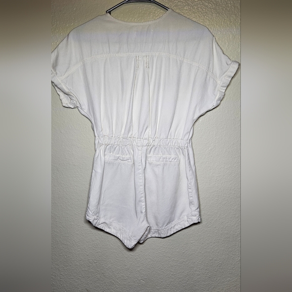 Zara White and Brown Jumpsuit with Relaxed Fit - Picture 9 of 12